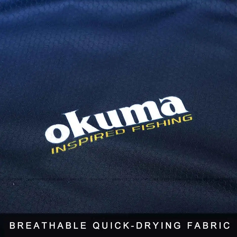 Original OKUMA Fishing Clothes Fishing Shirt Fishing Jerseys Breathable Sweat-absorbing Sunscreen Outdoor Sport