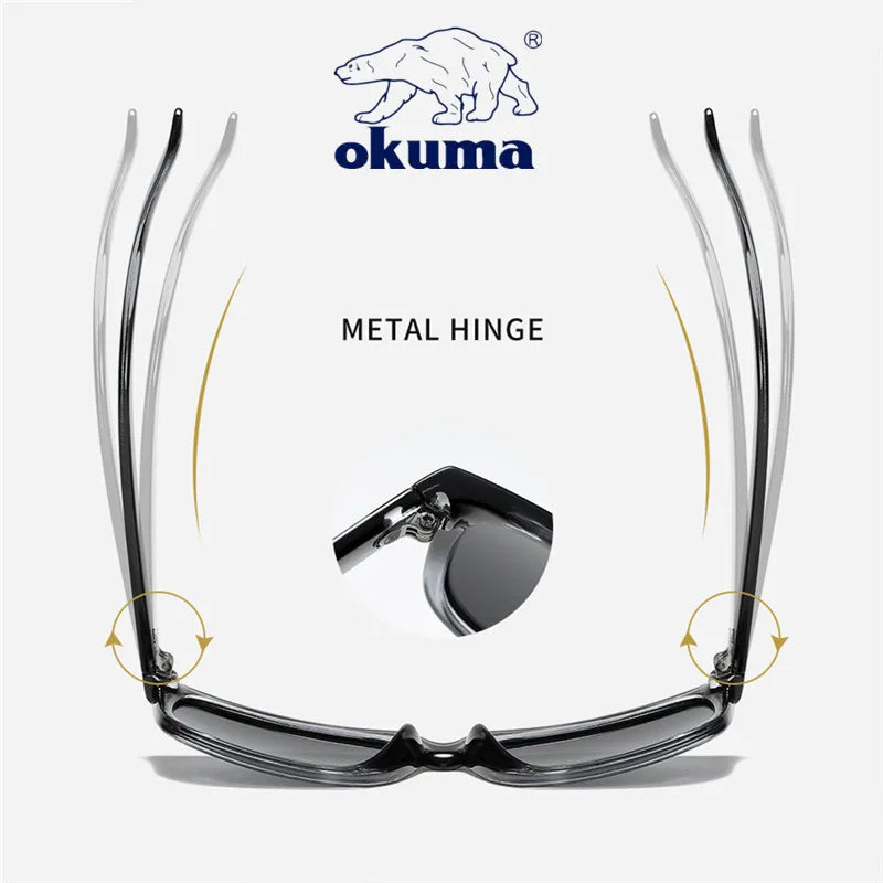 OKUMA  Polarized Sunglasses UV400 Protection for Men and Women Outdoor Hunting Fishing Driving Bicycle Sunglasses Optional Box