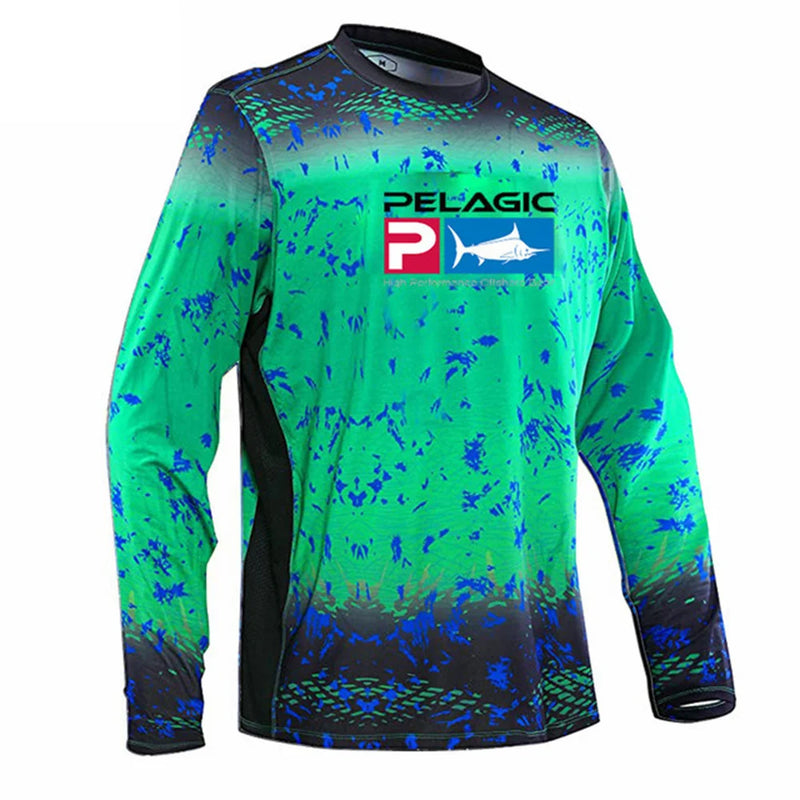 Pelagic Performance Fishing Shirts Men Hoodie Neck Gaiter UPF50+