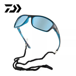 DAIWA Men Polaried Sunglasses Professional Fishing Glasses UV400 Outdoor Sports Goggles Eyewear With Attached Cord Rope